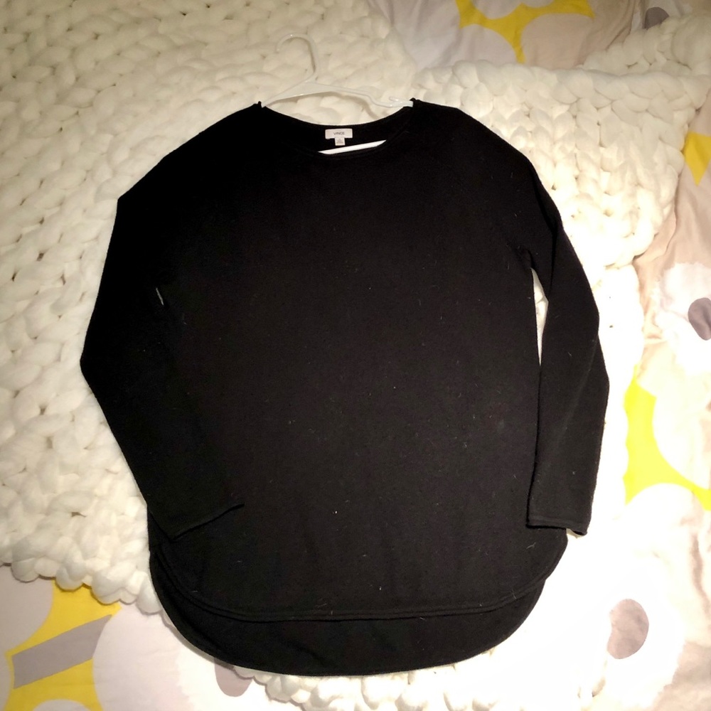 Black vince wool sweater
